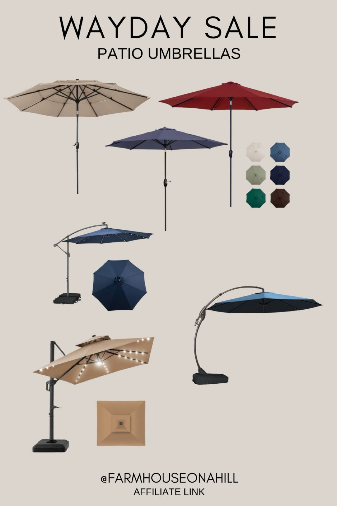 Wayday sale - Patio umbrellas 

#LTKSeasonal #LTKU #LTKsalealert