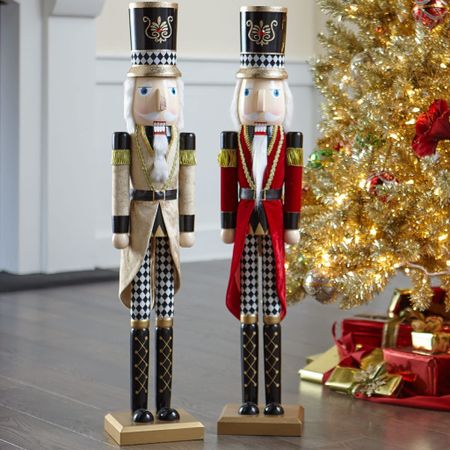 The cutest 36” nutcrackers.  

They remind my of MacKenzie Child’s. 

Great color options for neutral Christmas decor or traditional Christmas colors.

#MacKenzieChilds #nutcrackerdecor 
#nutcracker 

#LTKHoliday #LTKhome #LTKSeasonal