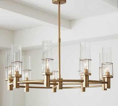 Essex Recycled Glass Round Chandelier | Pottery Barn (US)