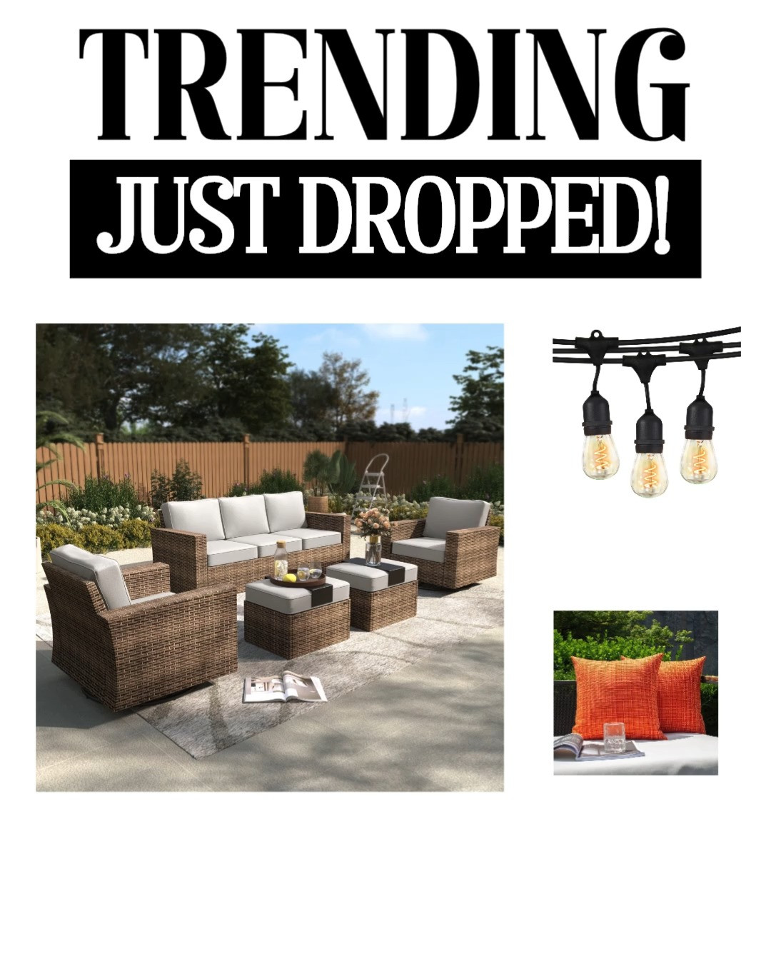 ☀️🪑 Obsessed with this gorgeous patio set from Wayfair! The perfect setup for summer nights, backyard entertaining, and creating your dream outdoor oasis 🌿✨ Don’t miss these AMAZING Memorial Day savings before they’re gone! 

#LTKHome #LTKSaleAlert #LTKOutdoor #LTKSummer #LTKSeasonal 

 #LTKSeasonal #LTKHome #LTKSaleAlert