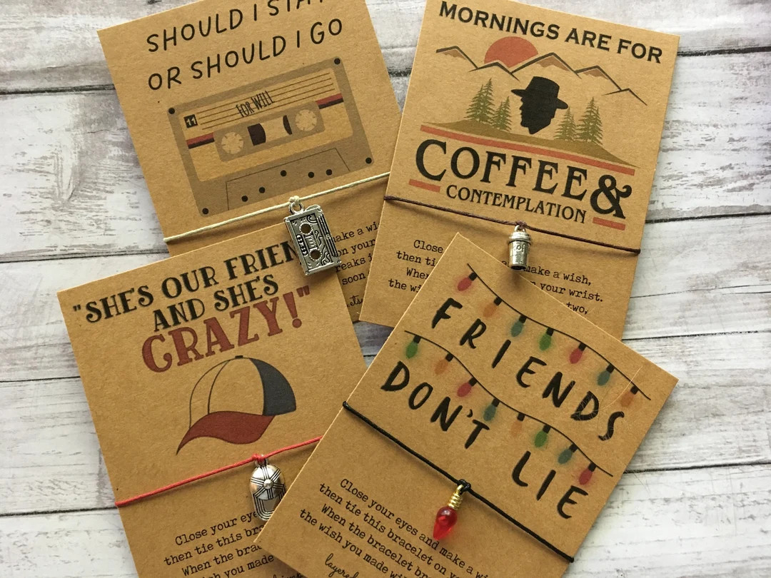 Stranger Things Inspired Bracelet Stranger Things Charm - Etsy | Etsy (US)