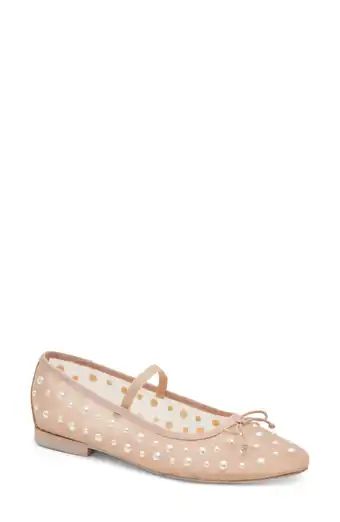 Releve Crystal Embellished Mary Jane Flat (Women) | Nordstrom