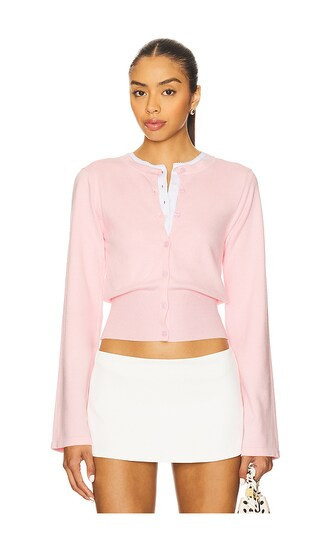 MORE TO COME Lindsey Cardigan in Pink. - size M | Revolve Clothing (Global)