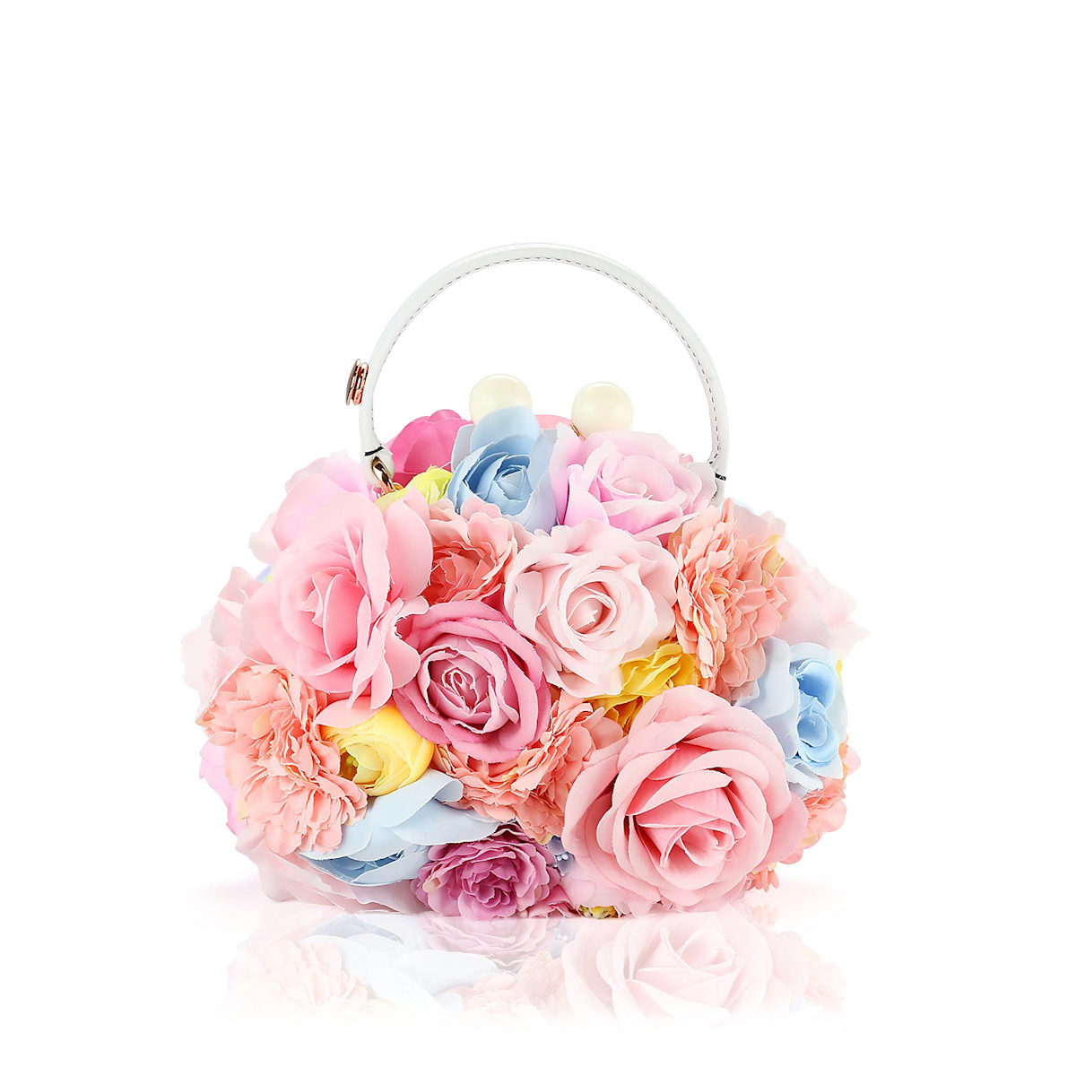 We Wear Pink Mini Flower Bag | Wolf & Badger (US)