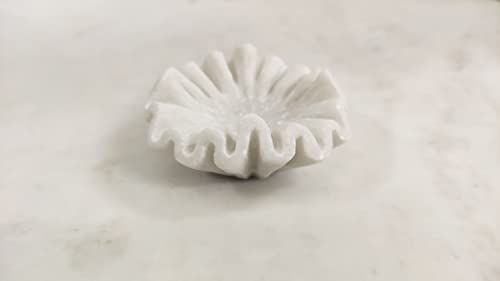 Marble Ruffle Bowl, Marble Scalloped Bowl, Marble Decorative Bowl, Handmade Ruffled Bowl | Amazon (US)