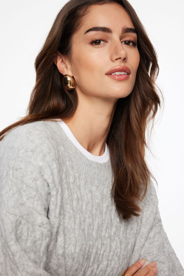 Oval Button Earrings | Dynamite Clothing