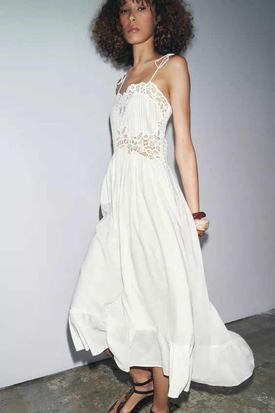 ZW COLLECTION EMBROIDERED DRESS | Zara US