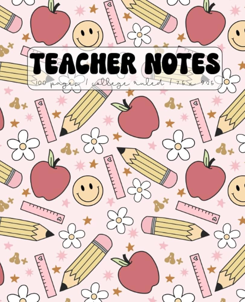 Teacher Notebook | Aesthetic Back to School College Ruled Lined Journal for Teaching: Best Teache... | Amazon (US)