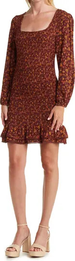 Lost + Wander Party At Dusk Distry Print Minidress | Nordstromrack | Nordstrom Rack