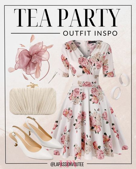 Step into the world of tea party chic with an ensemble that blends vintage charm with modern sophistication. Embrace soft pastels, floral motifs, and intricate lace for a whimsical yet refined look. Elevate your style and make a statement with every sip of tea.

#LTKfindsunder100 #LTKstyletip #LTKparties