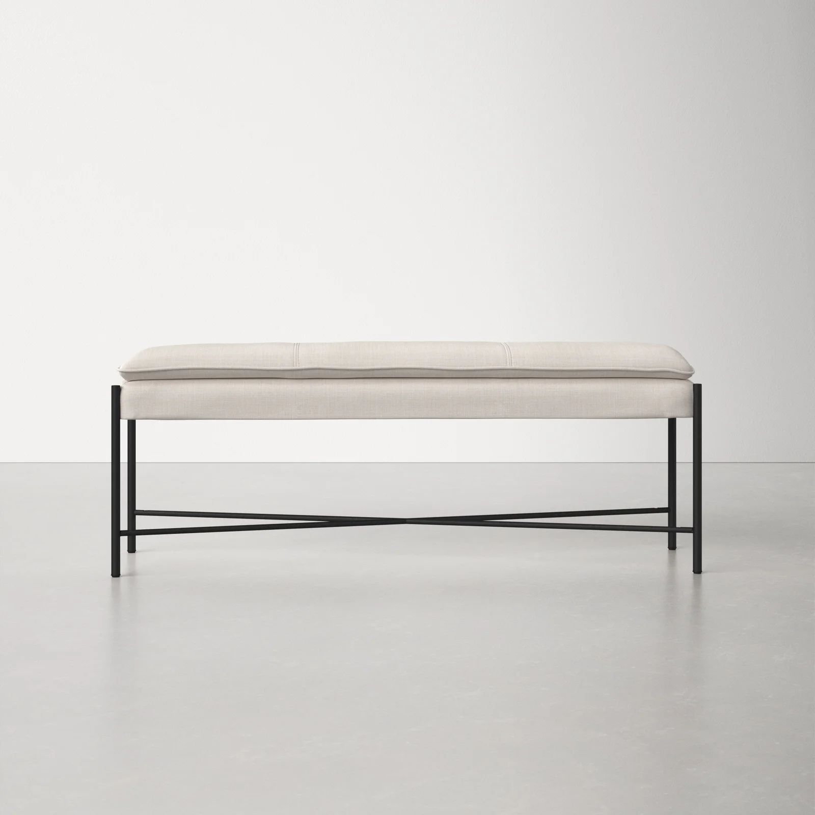 Landers 100% Linen Upholstered Bench | Wayfair North America