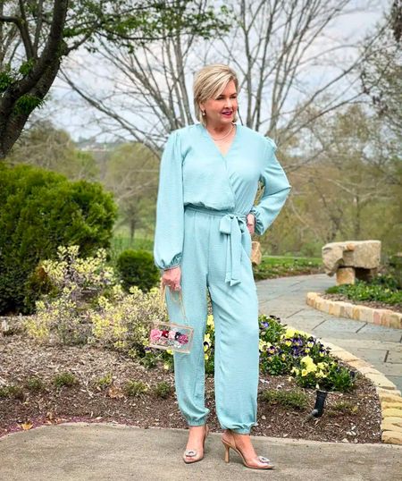 This jumpsuit is gorgeous and I am wearing a large! Such a great option when you’re wanting something dressy that isn’t a dress. Outfit idea | summer outfit | wedding guest 

#LTKover40 #LTKstyletip #LTKmidsize