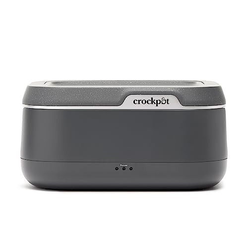Crock-Pot 28-Ounce Mini Electric Heated Lunch Box, Portable Food Warmer, Perfect for Travel, Car, On-the-Go, Keeps Food Warm, Spill-Free, Dishwasher-Safe, Ideal Gift for Men and Women, Gray | Amazon (US)