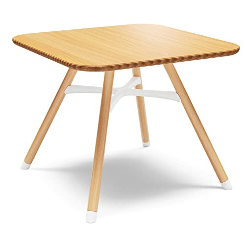 Lalo The Play Table, Wooden Preschool Table and Kids Activities Table with Easy to Clean Surface - Quick & Easy Set Up - Safe and Secure, 23 ⅝ x 23 ⅝ x 19 ⅛ in - Natural | Amazon (US)
