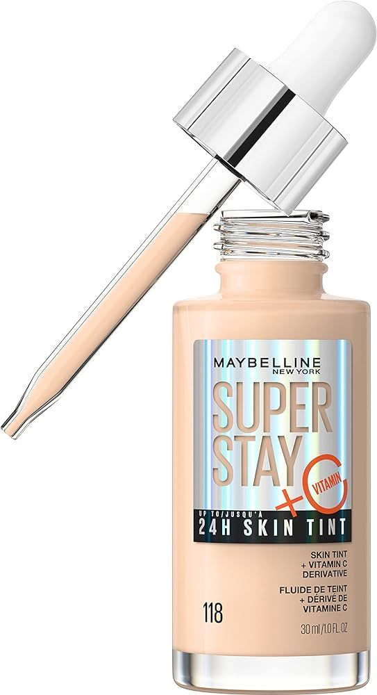 Maybelline New York Super Stay Up to 24HR Skin Tint, Radiant Light-to-Medium Coverage Foundation,... | Amazon (US)