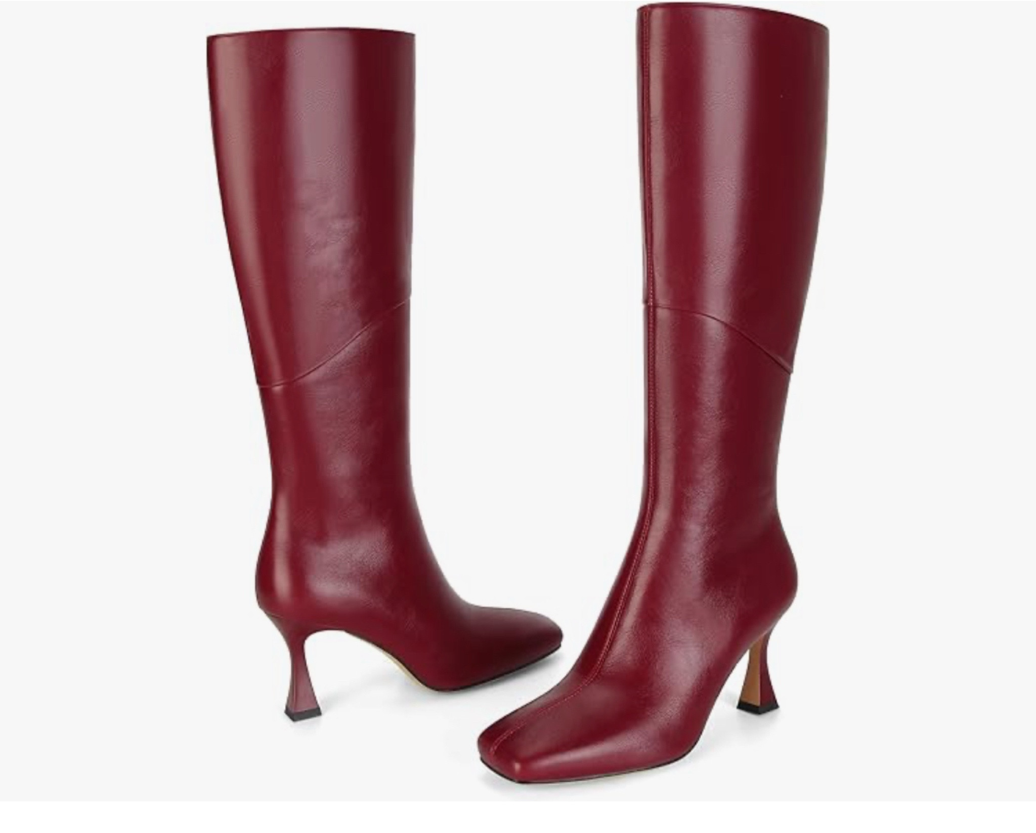 Burgundy Leather Knee High Boots with Kitten Heel 

#LTKShoeCrush #LTKStyleTip #LTKSaleAlert