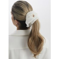 Madein Women's Ettie Organza Layered Scrunchie in White | Debenhams UK
