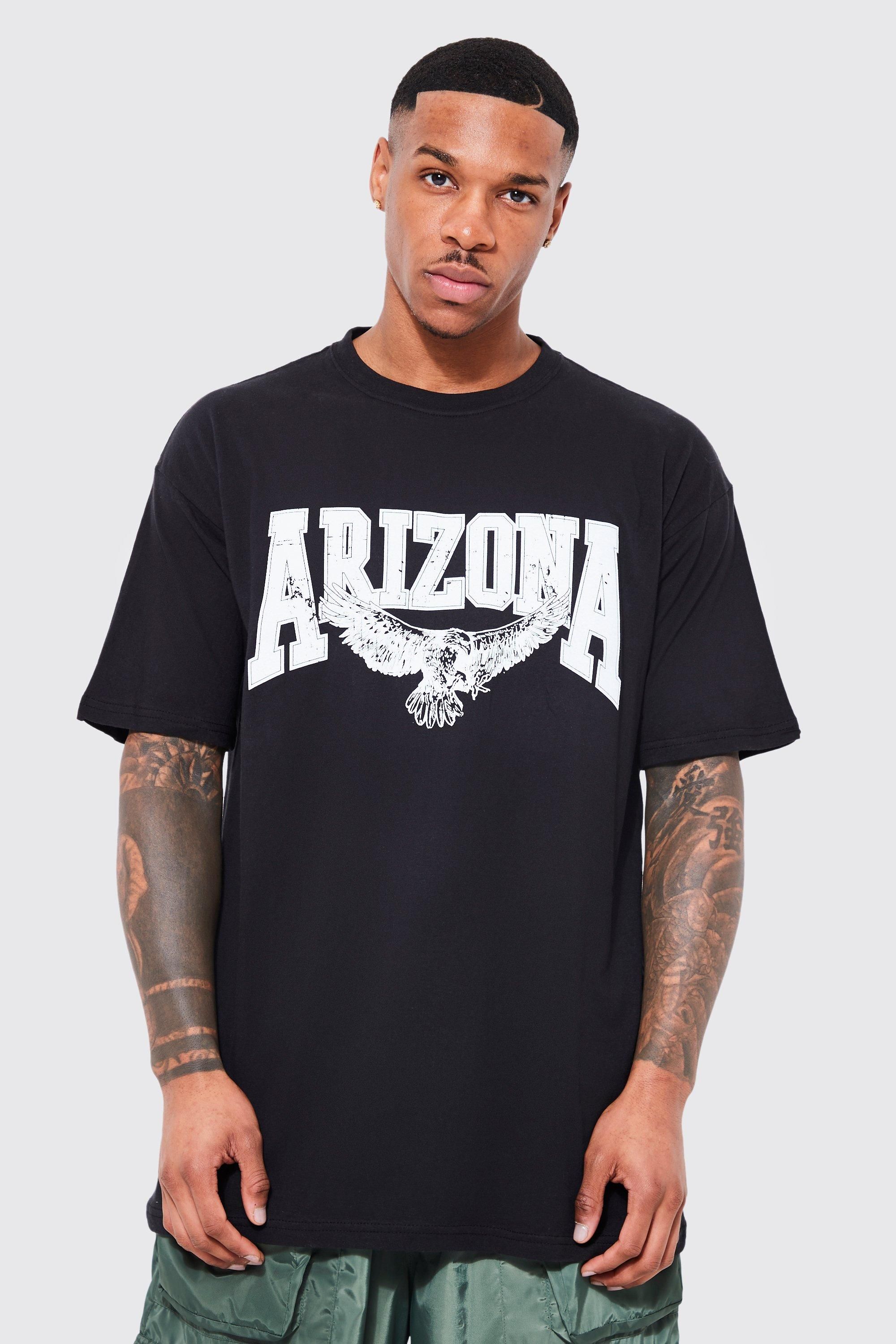Oversized Arizona Eagle Graphic T-shirt | boohooMAN (US & CA)