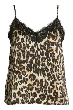 Lace Trim Satin Camisole Top | Nordstrom