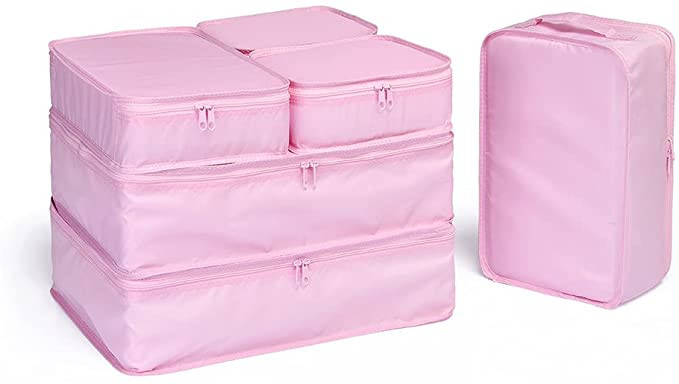 JJ POWER Travel Packing Cubes, Luggage Organizers with Shoe Bag | Amazon (US)