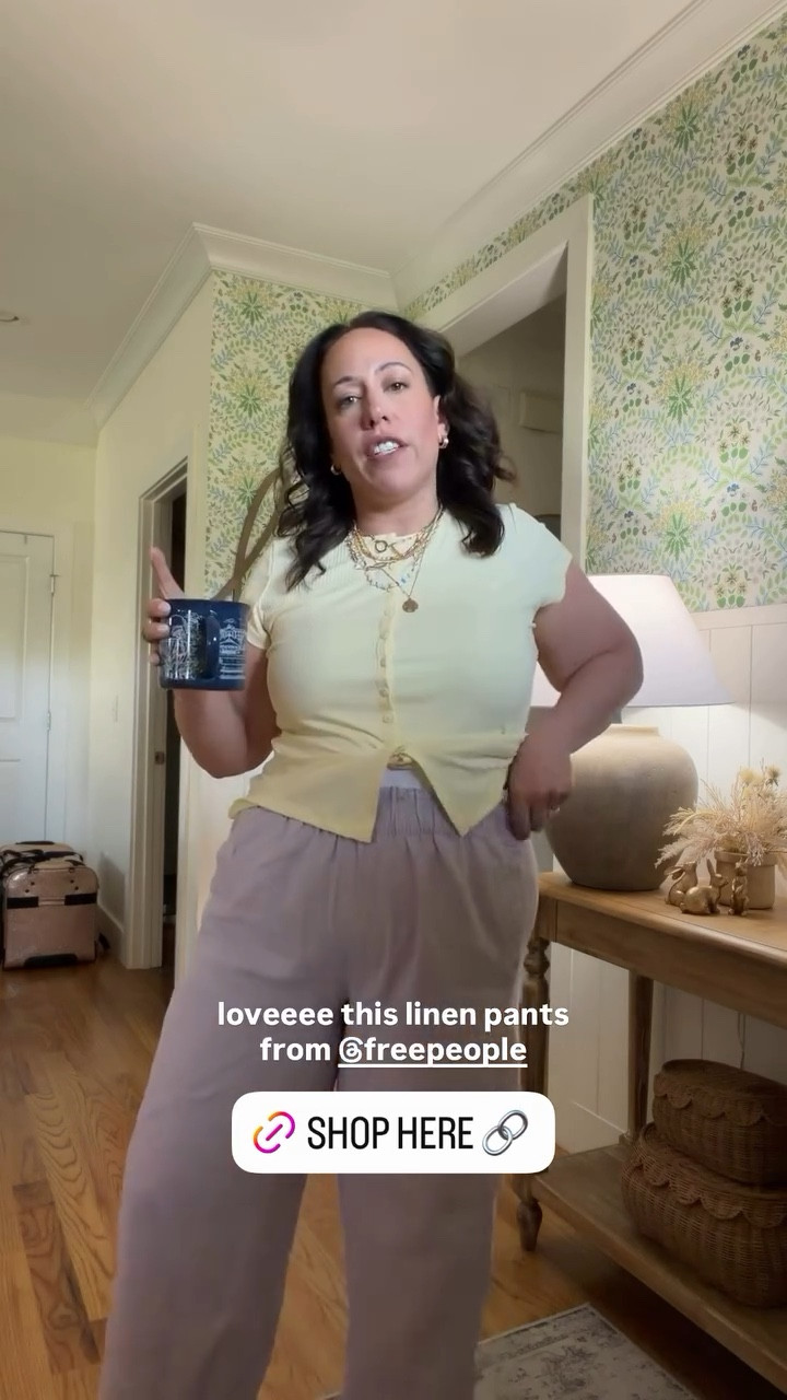 loveeee these linen pants from @freepeople 💜

#LTKMidsize #LTKBeauty #LTKootd