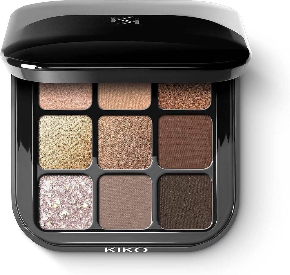 KIKO Milano Glamour Multi Finish Eyeshadow Palette | 9 Eyeshadows In Different Finishes | Amazon (US)
