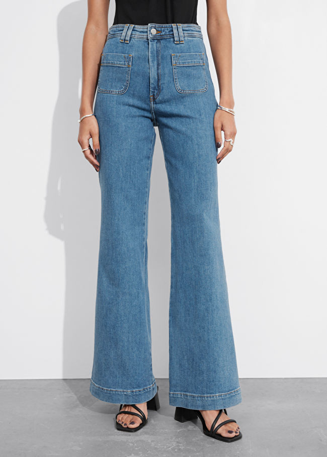 Patch-Pocket Bootcut Jeans | & Other Stories US