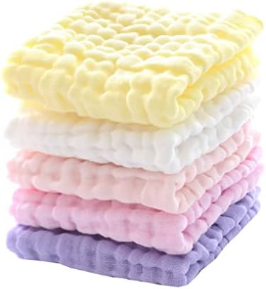 Baby Washcloths - Natural Muslin Cotton Baby Wipes - Soft Newborn Face Towel and Washcloth for Se... | Amazon (US)
