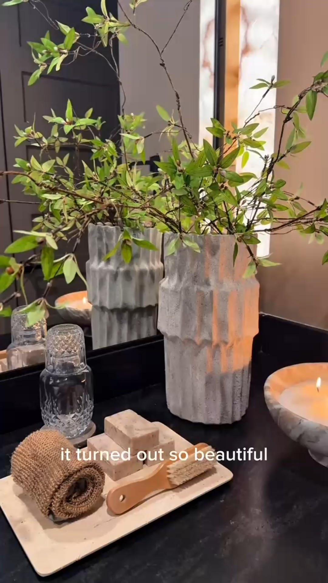 Bathroom makeover part two ✨
Layering the details makes all the difference. 🤩 Spring florals, waffle towels, marble bowl and candle sand for that cozy glow. Here’s the finished look 🤍🕯️

bathroom makeover
bathroom refresh
neutral bathroom decor
modern bathroom decor
spa inspired bathroom
cozy bathroom ideas
travertine bathroom accessories
waffle hand towels
spring bathroom decor
luxury bathroom on a budget
amazon bathroom finds
elevated bathroom decor
neutral home decor
bathroom styling ideas

#LTKFindsUnder100 #LTKHome #LTKFindsUnder50