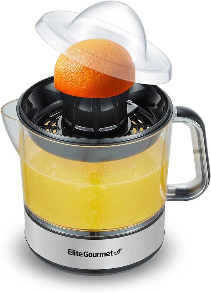 Elite Gourmet ETS623 BPA-Free Electric Citrus Juicer, Compact, Large Volume, Pulp Control, Orange... | Amazon (US)