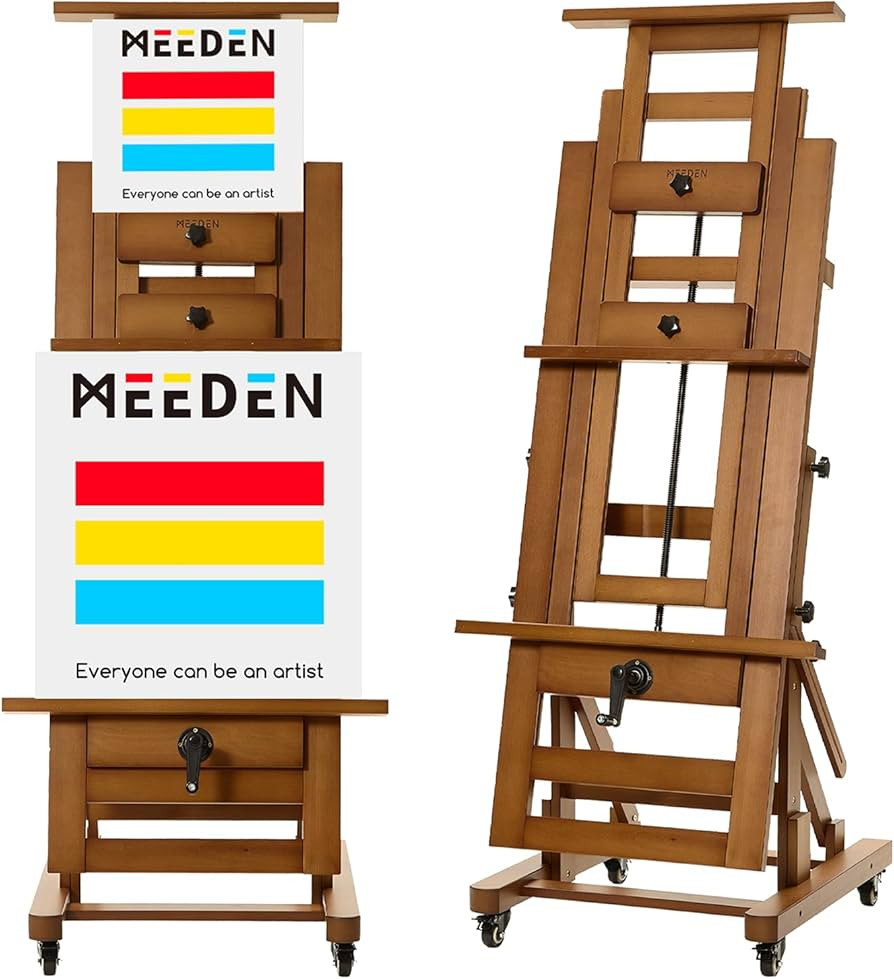 MEEDEN Extra-Large H Frame Easel: Solid Beech Wood Artist Painting Easel for Adults - Professiona... | Amazon (US)