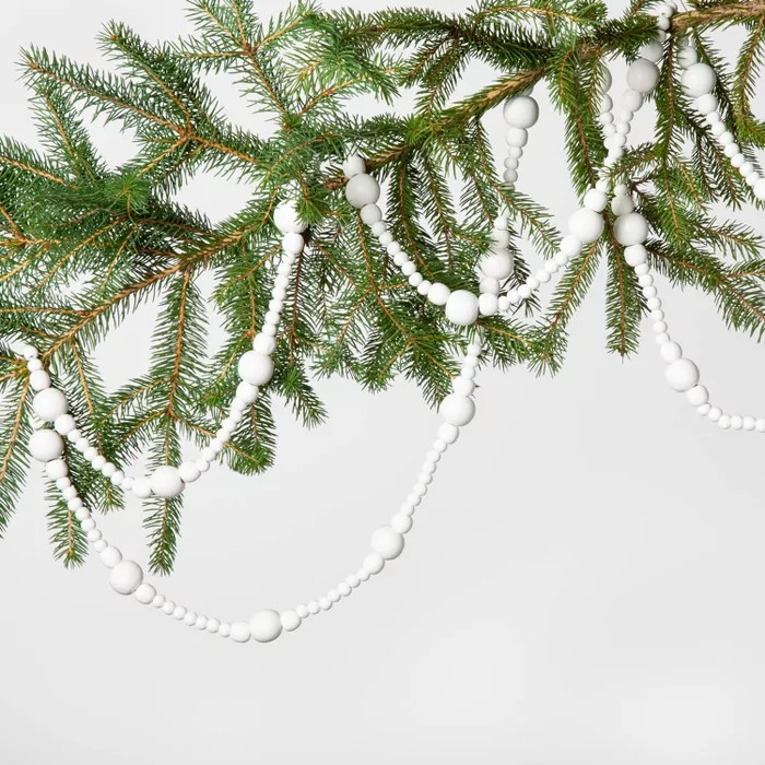 Wood Garland Sour Cream - Hearth & Hand™ with Magnolia | Target