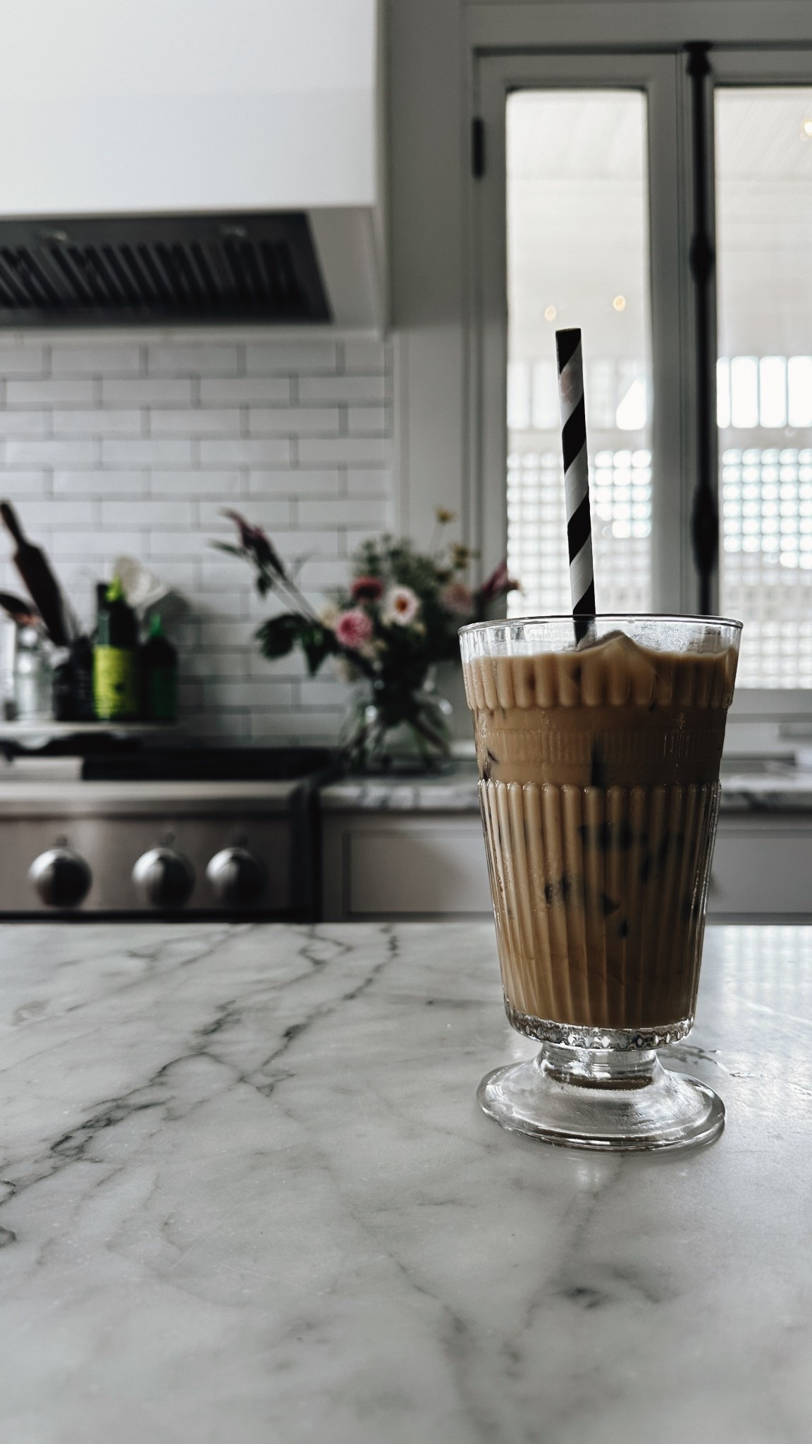 Iced coffee glasses from @terrain #terrainpartner the prettiest footed glasses for everyday use or entertaining!

#LTKParties #LTKHome #LTKSeasonal