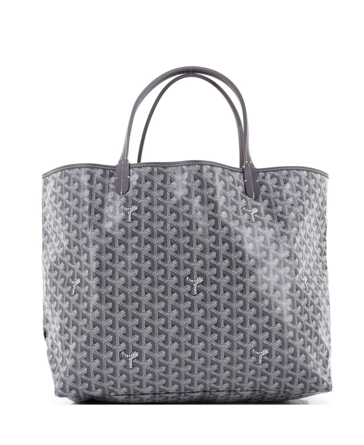 Pre-Owned Goyard Gm Saint Louis Tote Coated Canvas - Grey | Macy's