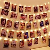 Photo Hanging Clips String, 50 LED Photo Clips String Lights 17ft Photo String Lights with Clips,... | Amazon (US)