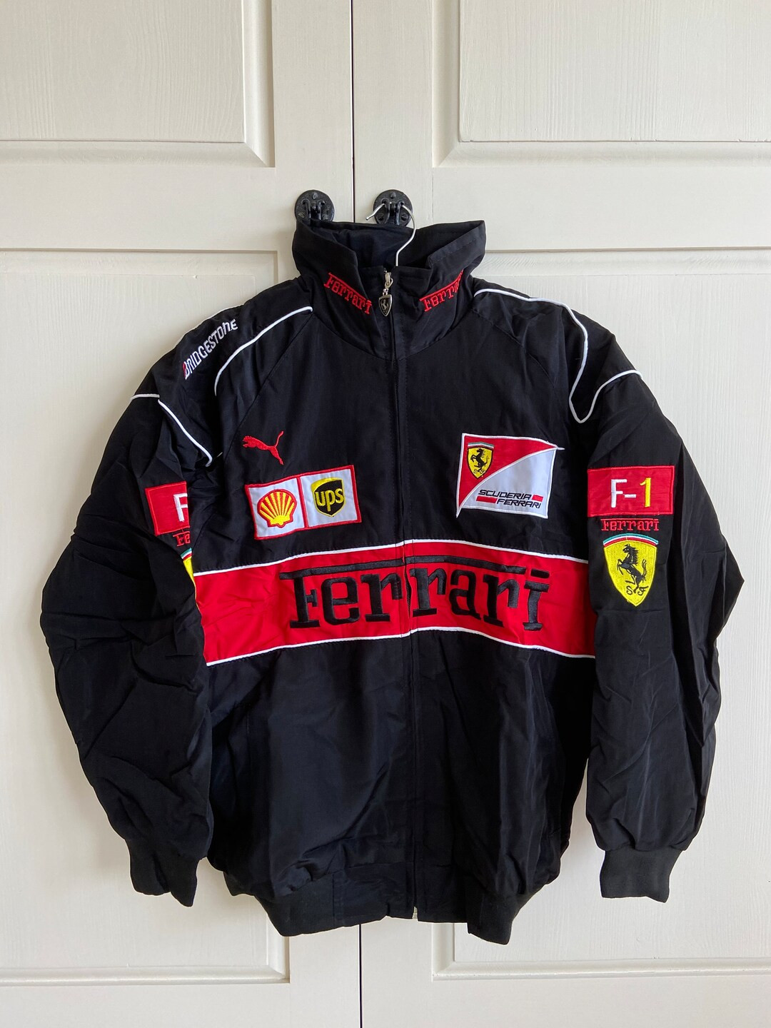 Rare Vintage Style Red and Black Ferrari Racing/bomber Jacket - Etsy | Etsy (US)