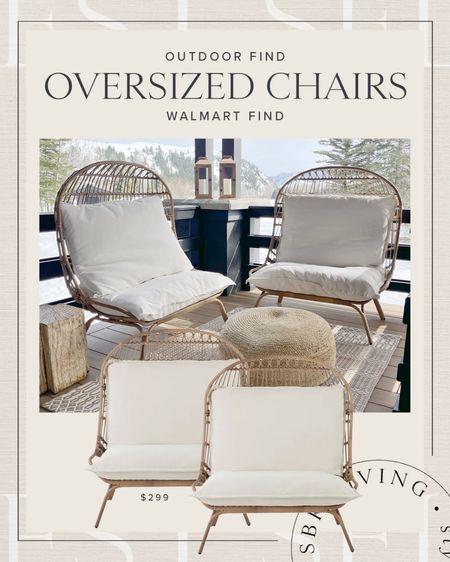 HOME \ oversized cuddle chairs! Refresh your patio this spring with these beauties from Walmart!

Decor
Porch
Outdoor 

#LTKSeasonal