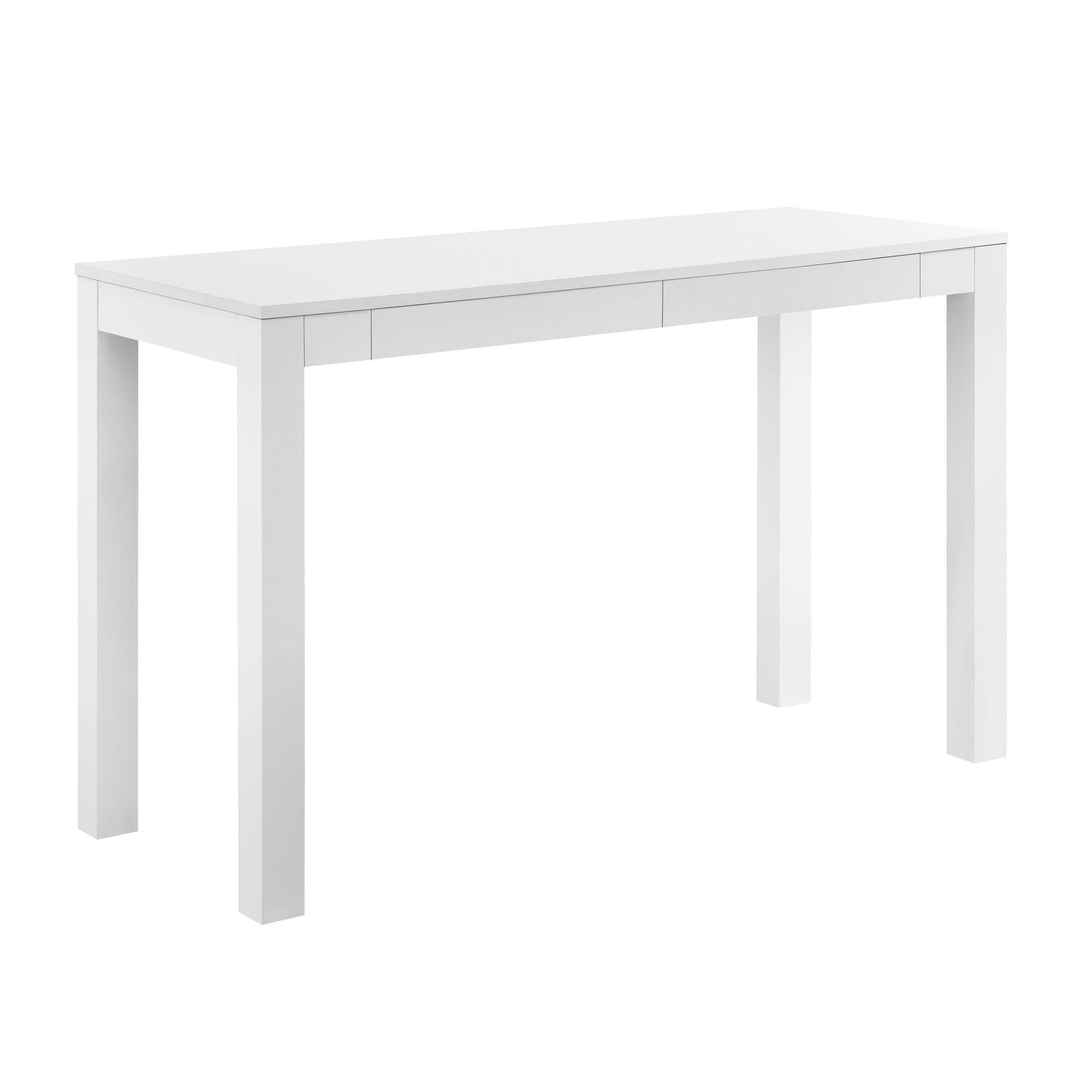 Ameriwood Home Parsons Xl Desk with 2 Drawers, White | Amazon (US)