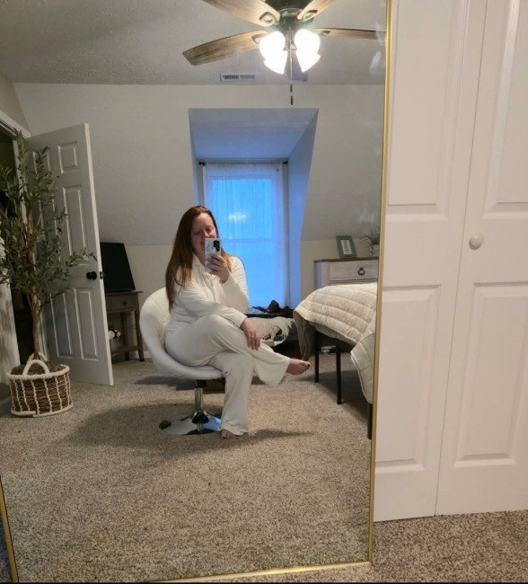 If you need me I'll be over here lounging all winter in THE MOST COMFORTABLE pajamas ever from Amazon!! This ribbed material is so stretchy and the fabric is top notch quality!! I'm obsessed! And the vanity chair...it's giving classy 💃🏽💅🏼#pajamas #amazonfinds #amazondeals #amazonmusthaves #amazon #vanity #vanitychair 

#LTKdayinmylife #LTKootd #LTKOver40