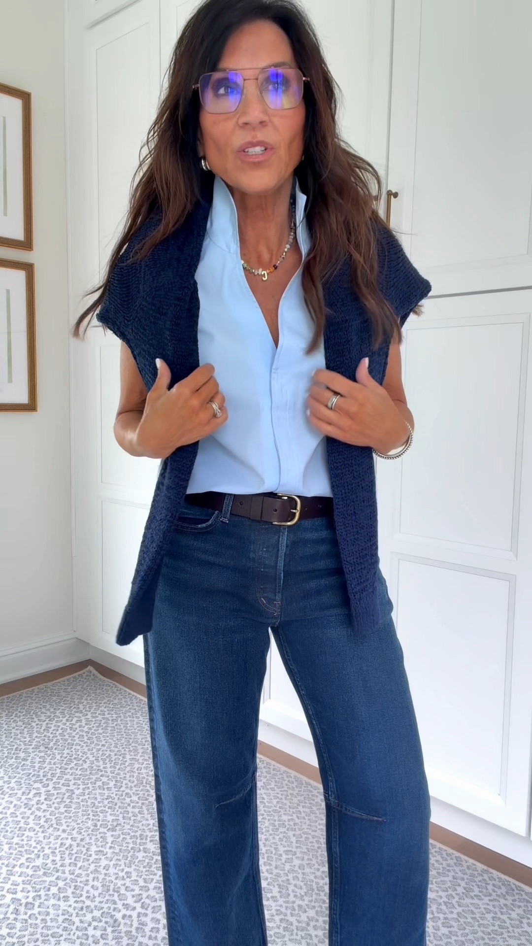 What I’m wearing 
Top - small
Denim - 27

#LTKSeasonal #LTKOver40
