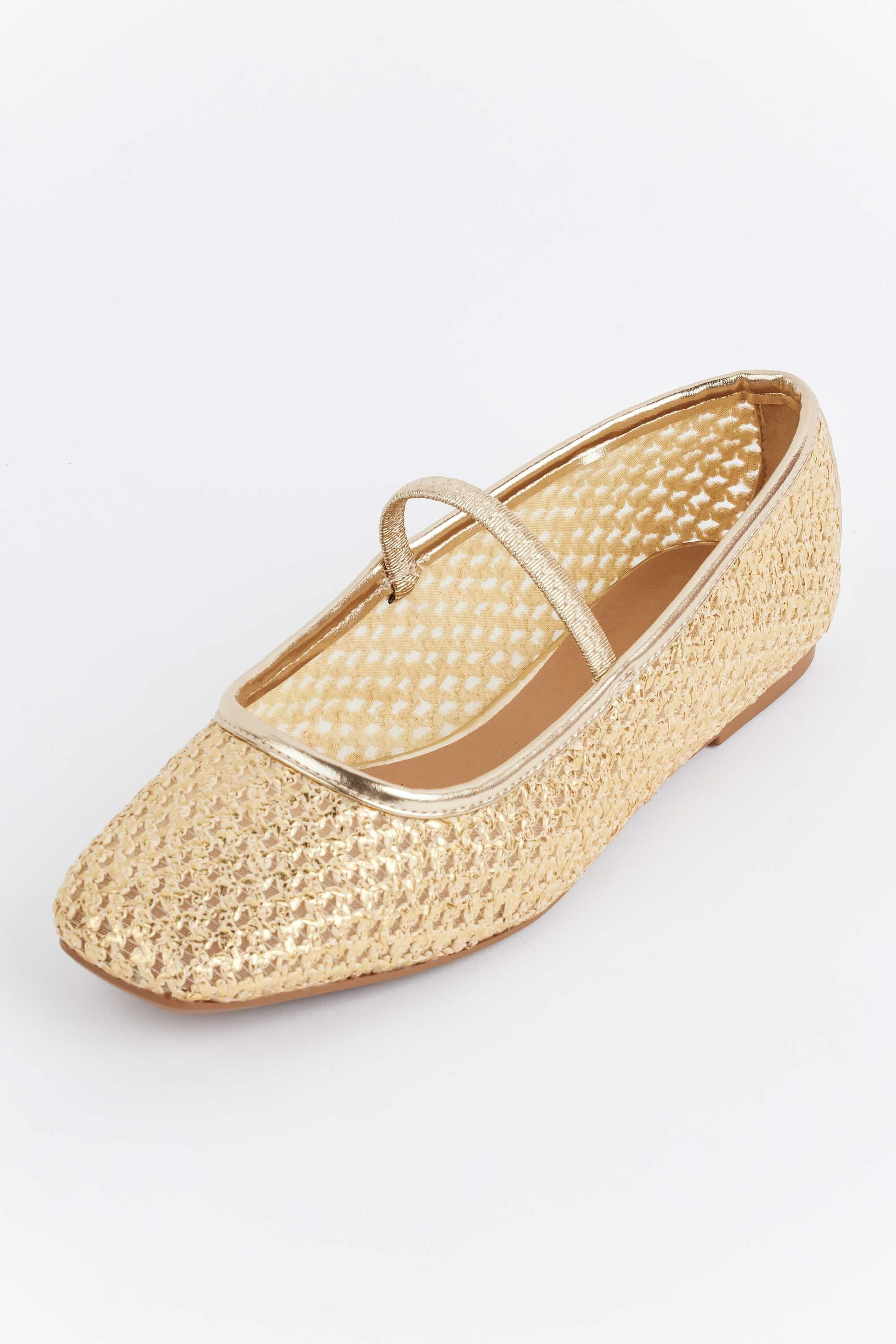 Elise Flats- Gold | Avara