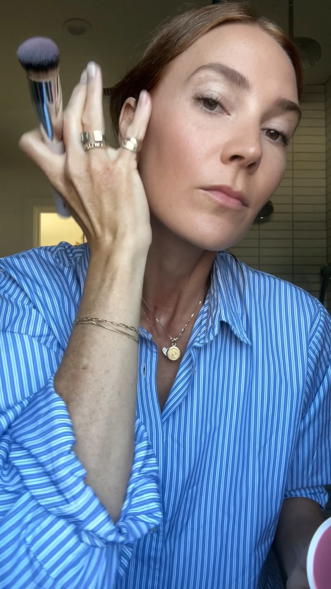 Summer makeup routine includes RMS radiance serum and Jones Road miracle balm. 

#LTKFind #LTKbeauty #LTKunder100