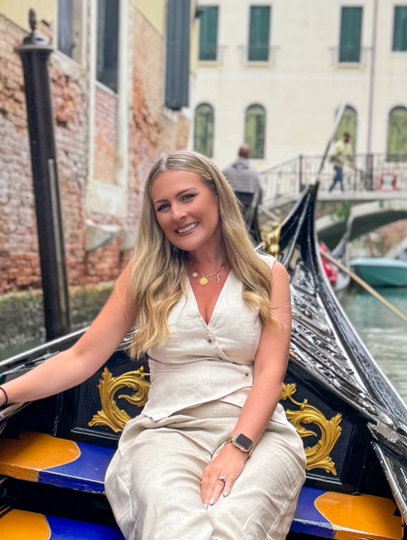 When in Venice, you need 2 things: a gondola ride (obviously) and a super chic vest like this one. Trust me, all the Europe girlies are wearing vests like this for that elevated and classy look! This one has an interesting button pattern and is a really flattering fit! 

#LTKFindsUnder50 #LTKStyleTip #LTKTravel