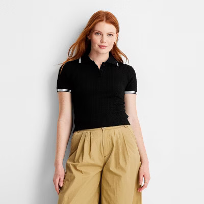 Women's Short Sleeve Polo Shirt - Future Collective | Target