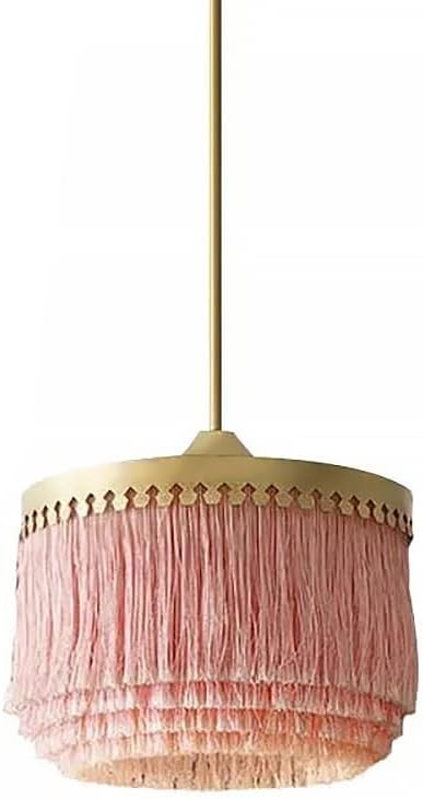 JinYuZe Modern Decorative Pendant Light Fixture Warm Romantic Round Tassel Ceiling Chandeliers Pi... | Amazon (US)