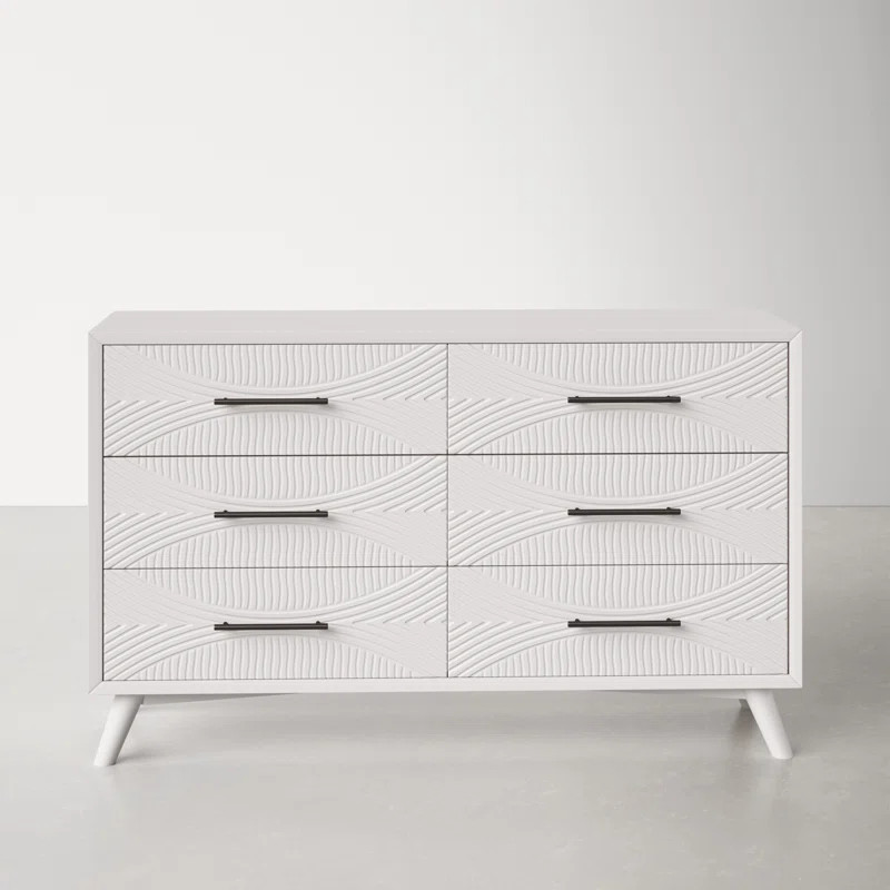 Daria 6 Drawer 56'' W Double Dresser | Wayfair Professional
