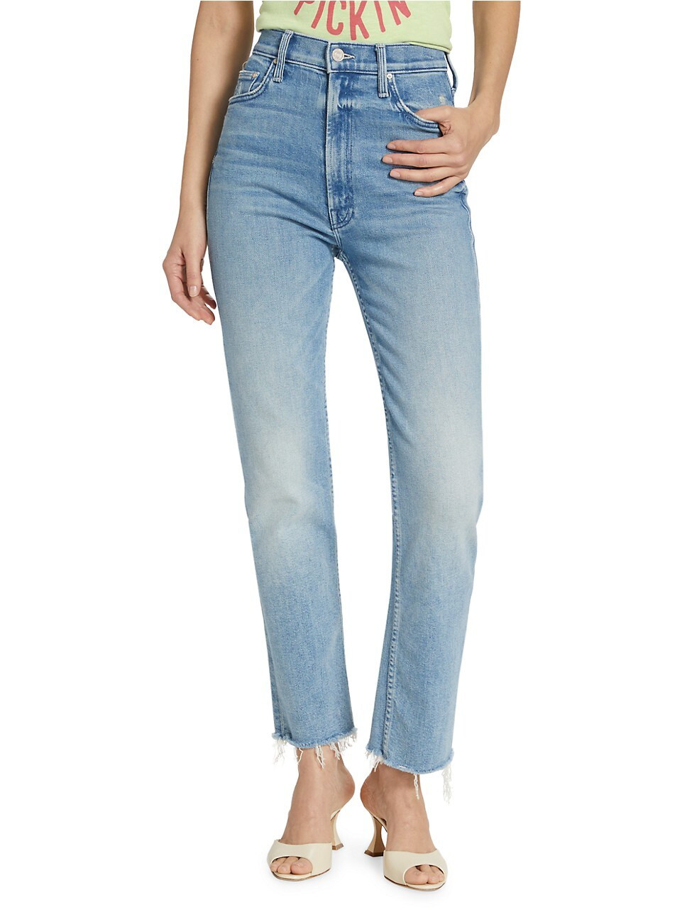 Rider High-Waisted Ankle-Crop Jeans | Saks Fifth Avenue