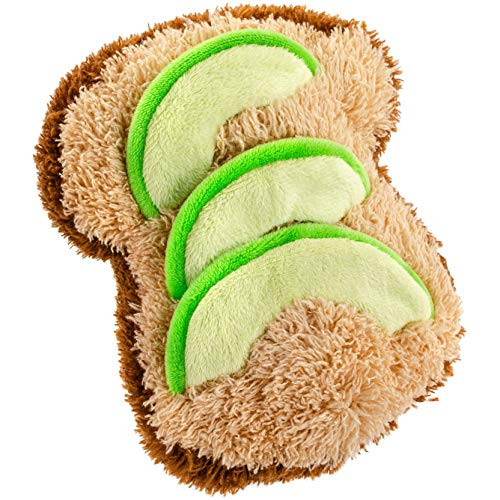 Giftable World Pet 7 Inches Plush Pet Toy Avocado Toast with Squeaker and Crinkle | Amazon (US)