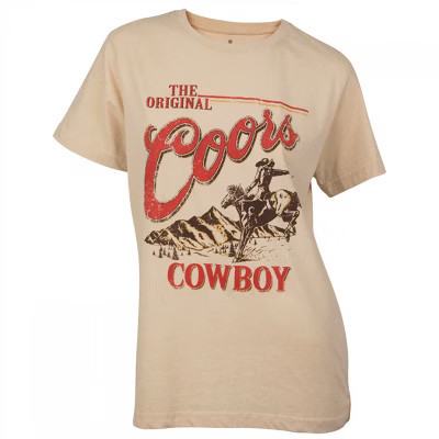 Womens Coors The Original Cow Mineral Wash T-Shirt - 2XLarge | Target