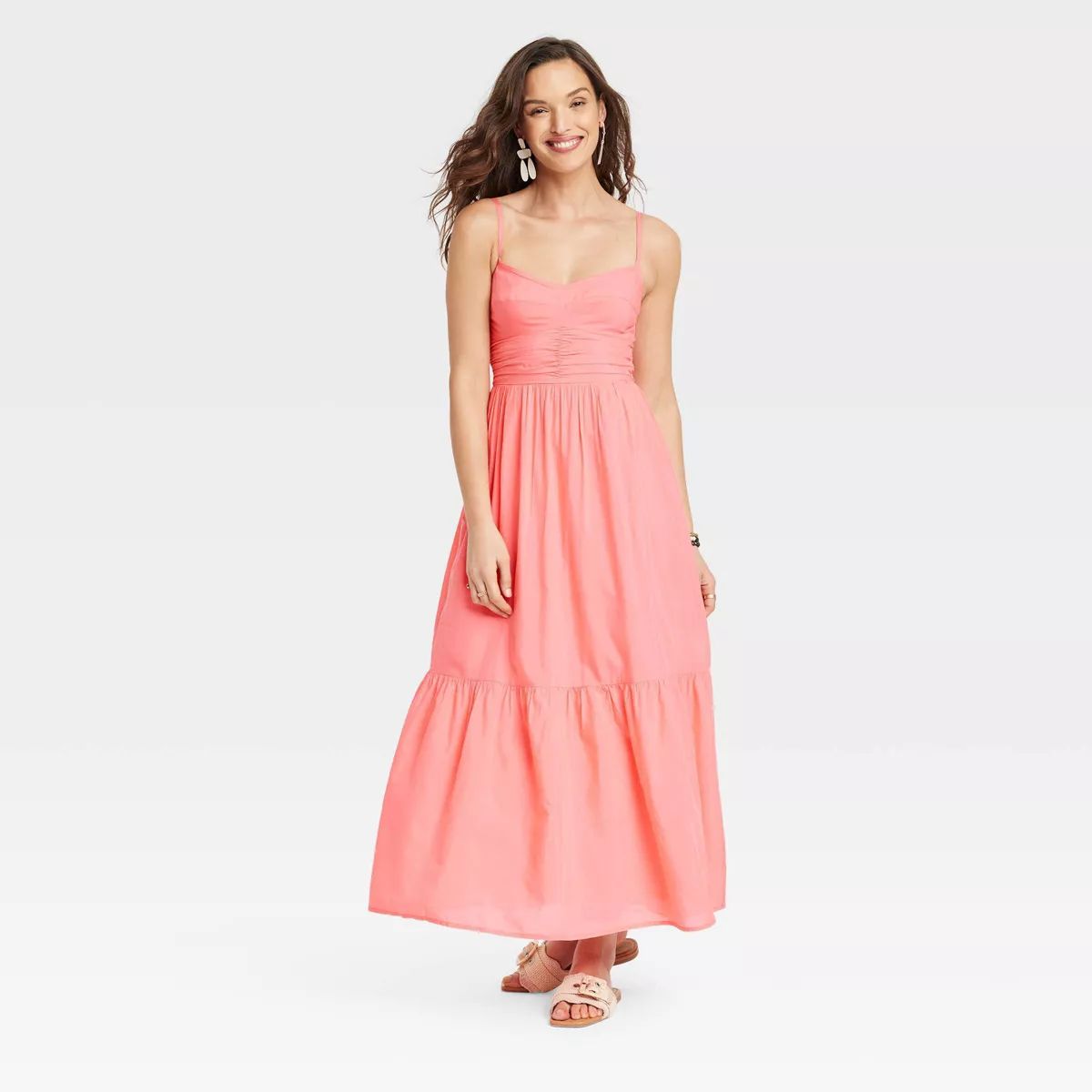 Women's Maxi Sundress - Universal Thread™ Coral Pink XS | Target